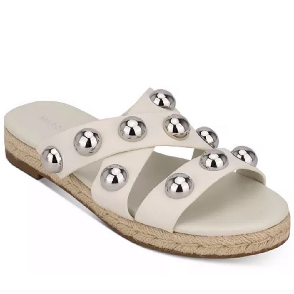 Marc Fisher Prisca Ball Studded Espadrille Sandals‎